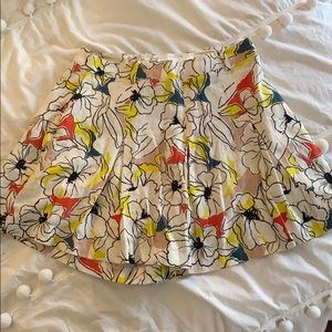 ASTR floral pleaded shorts